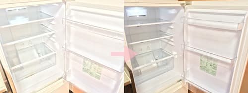 ウタマロクリーナーで冷蔵庫全体が綺麗になったビフォーアフター
